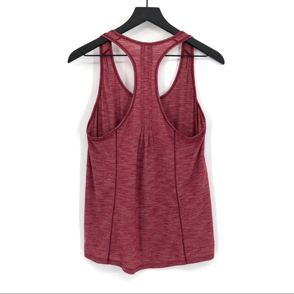 lululemon athletica Women's Heathered Burgundy Racerback Tank Top - Picture 5 of 7